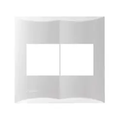 Placa 4Modulos 2Mj + 2Mj 4X4 Branco Brava Soprano