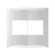 Placa 4Modulos 2Mj + 2Mj 4X4 Branco Brava Soprano
