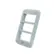 Tampa Condulete PVC 3/4" 3 Postos Horizontal Branco Wetzel