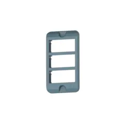 Tampa Condulete PVC 3/4" 3 Postos Horizontal Cinza Wetzel