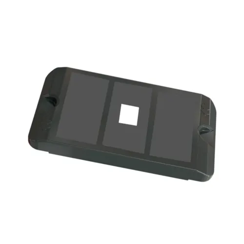 Tampa Modular Condulete PVC 1/2” e 3/4” 3 Postos Horizontais P/ 1 RJ45 Preto Wetzel