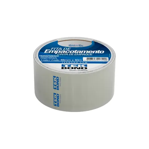 Fita De Empacotamento Transparente 48Mm X 40M Rolo Tekbond