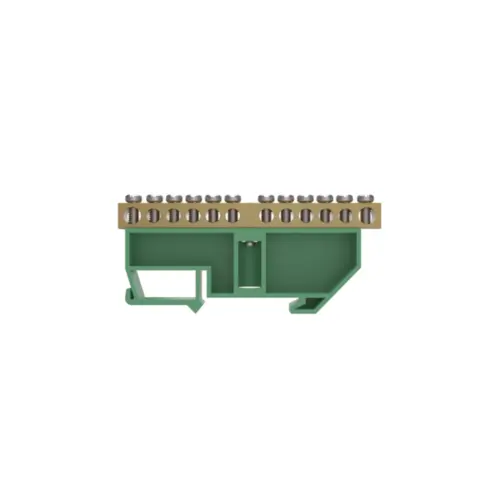 Barramento Terra 02 + 10 Furos P/ Fixacao em Trilho Din Vd Soprano