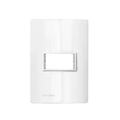 Placa 1Modulo 4X2 + Suporte Branco Revita Soprano