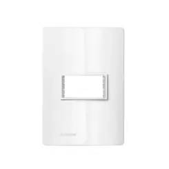 Placa 1Modulo 4X2 + Suporte Branco Revita Soprano