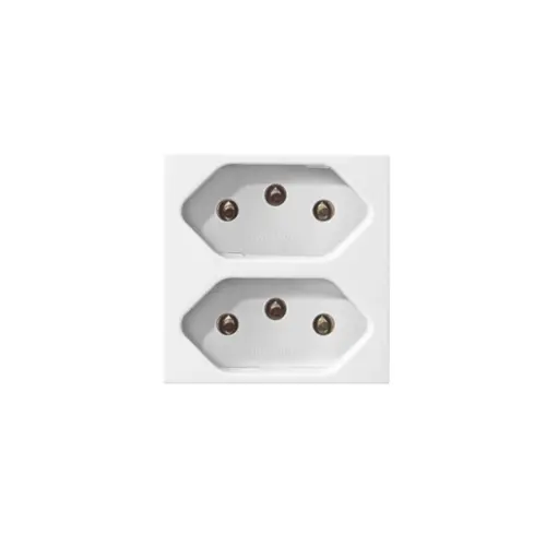 Modulo Tomada 2P+T Duplex 20A 250V Branco Revita Soprano