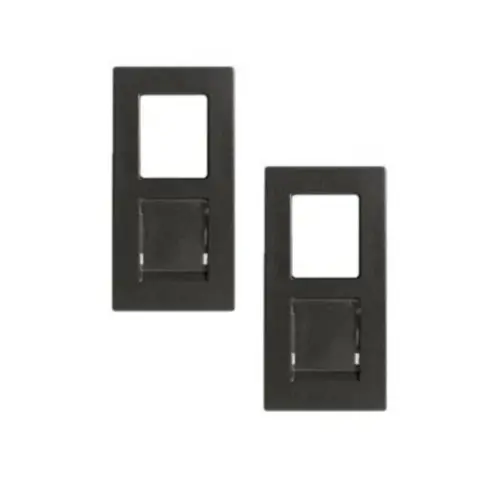 Conjunto 2 Tampa P/Rj45 S/ Conect Carbono Revita Soprano