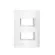 Placa 2 Modulos 4X2 + Suporte Branco Revita Soprano
