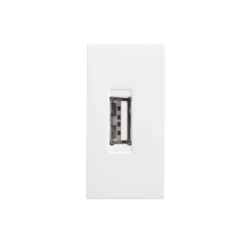 Modulo Tomada Usb 2.1A Bivolt Branco Revita Soprano