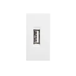 Modulo Tomada Usb 2.1A Bivolt Branco Revita Soprano