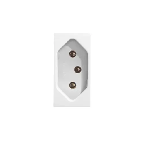 Modulo Tomada 2P+T 10A 250V Branco Revita Soprano