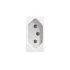 Modulo Tomada 2P+T 10A 250V Branco Revita Soprano