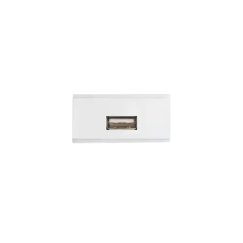 Modulo Tomada Usb 2,1A Bivolt Branco Brava Soprano