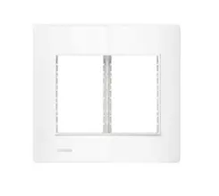 Placa 6 Modulos 4X4 + Suporte Branco Revita Soprano