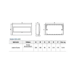 Quadro Distribuicao Embutir 226x190x95mm 08Iec-Pb Soprano