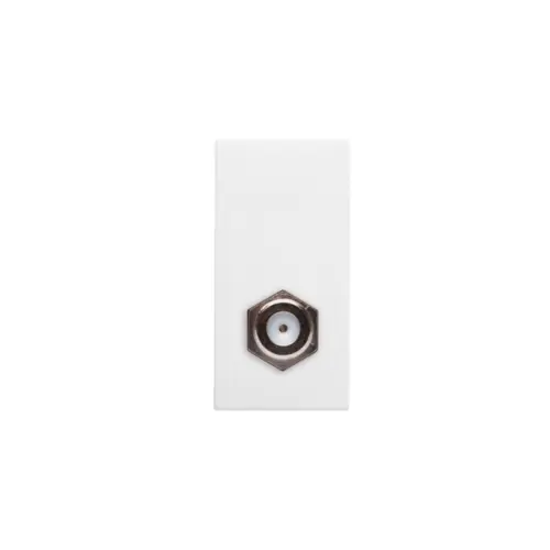 Modulo Tomada Cabo Coaxial Branco Revita Soprano