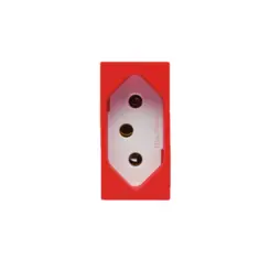 Modulo Tomada 2P+T 20A 250V Vermelho Revita Soprano