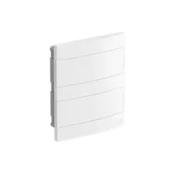 Quadro Distribuicao Embutir 320x377x104mm 24P Iec/Din Porta Lateral Branca ***
