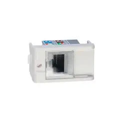 Modulo Tomada Rj45 Cat6 Dup Atr Ss Branco Brava Soprano
