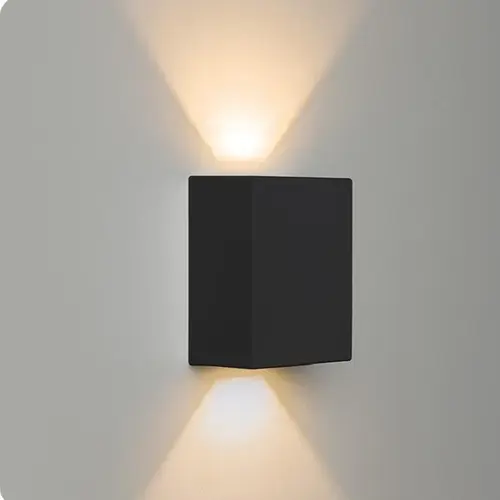 Arandela Led Effekt 2X4W 240LM /90LM Preto STH6733/30 Stella