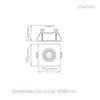 Embutido Led Easy Evo MR11 3W 38° 180LM Direcionavel STH21910PTO/30 Stella