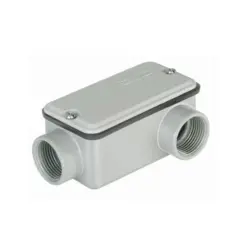 Condulete Aluminio Cinza ( LB ) 1" Tampa Cega Vedada PVC BSP Wetzel