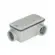 Condulete Aluminio Cinza ( LR ) 1.1/2" Tampa Cega Vedada PVC BSP Wetzel