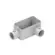 Condulete Aluminio Cinza ( LL ) 1.1/2" Tampa Cega Vedada PVC BSP Wetzel