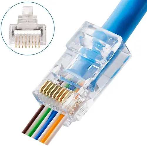 Plugue Cat5 8X8 Rj45 Ilumi