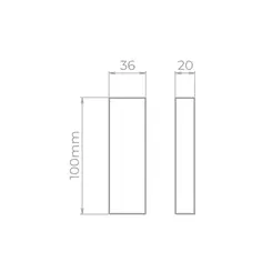 Arandela Wall Mini 5W 20LM 4°/4° STH9732BR/30 Stella