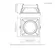 Embutido Direcionavel Square AR111 Preto STH8935BR/PTO Stella