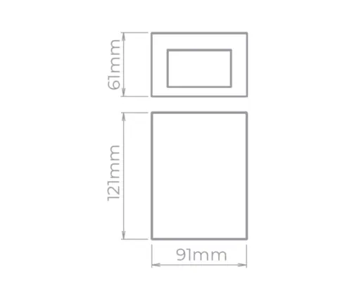 Arandela Led Effekt 2X4W 240LM /90LM Branca STH6732/30 Stella