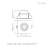 Embutido Led Easy Evo MR16 4,5W 34° 350LM Direcionavel STH21920BR/40 Stella