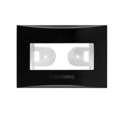 Placa C/ Suporte Preto Brava M Soprano