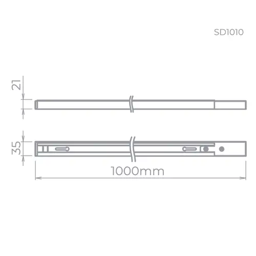 Trilho Eco 1M SD1010PTO Stella