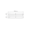 Luminaria Luz Geral Trace Led 25W 1400LM 80° STL22461BR/30 Stella