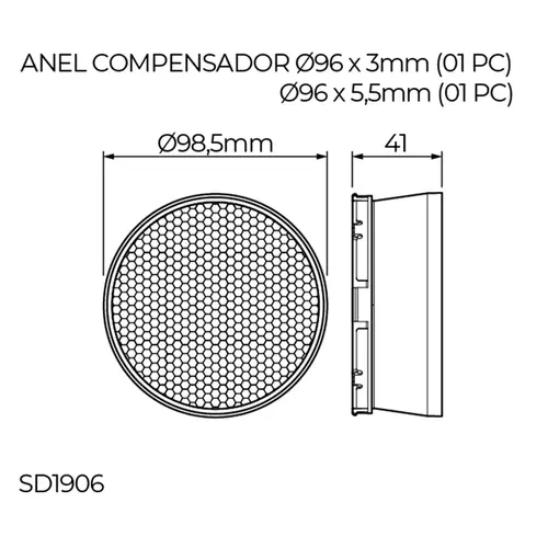 Kit Grade Para Spot Flow PAR30 SD1906 Stella