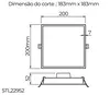 Luminaria De Embutir Edge 14W 1550LM Branco STL22952BR/40 Stella
