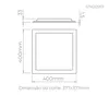Painel Evo Led Backlight Quadrado UGR19 30W 2400LM STH20957/40 Stella