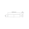 Luminaria Linear Led Plane 32W 3800LM STL23941/40 Stella