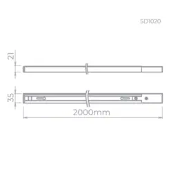 Trilho Eco 2M SD1020BR Stella