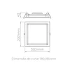 Luminaria De Embutir Deep 17W 1400LM Branco STH8903BR/30 202x202x43 Stella