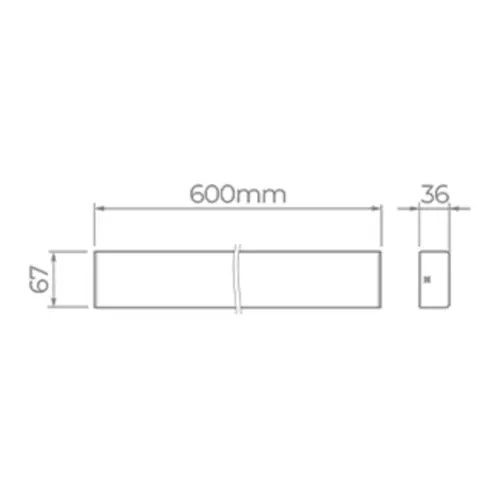 Luminaria Linear Led Plane 16W 1800LM STL23931/30 Stella