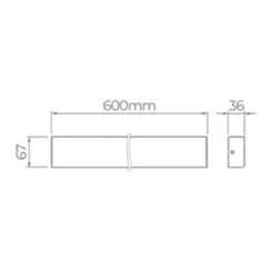 Luminaria Linear Led Plane 16W 1800LM STL23931/30 Stella