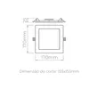 Painel De Embutir Led Eco Quadrado 12W 1100LM STH9952Q/40 Stella