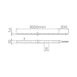 Fita Full Led Pro 5M 19W/M 2100LM /M 24V IP65 STL22846/30 Stella