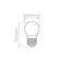 Lampada Led Mini Bulbo Filamento Milky 2,5W 200LM E27 STH20200/40 Stella