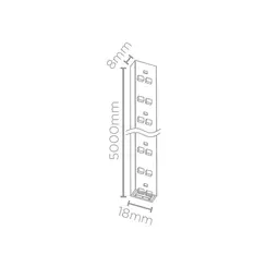 Fita Led 5M 10W/M 3000K IP67 220V STH7812/30 Stella