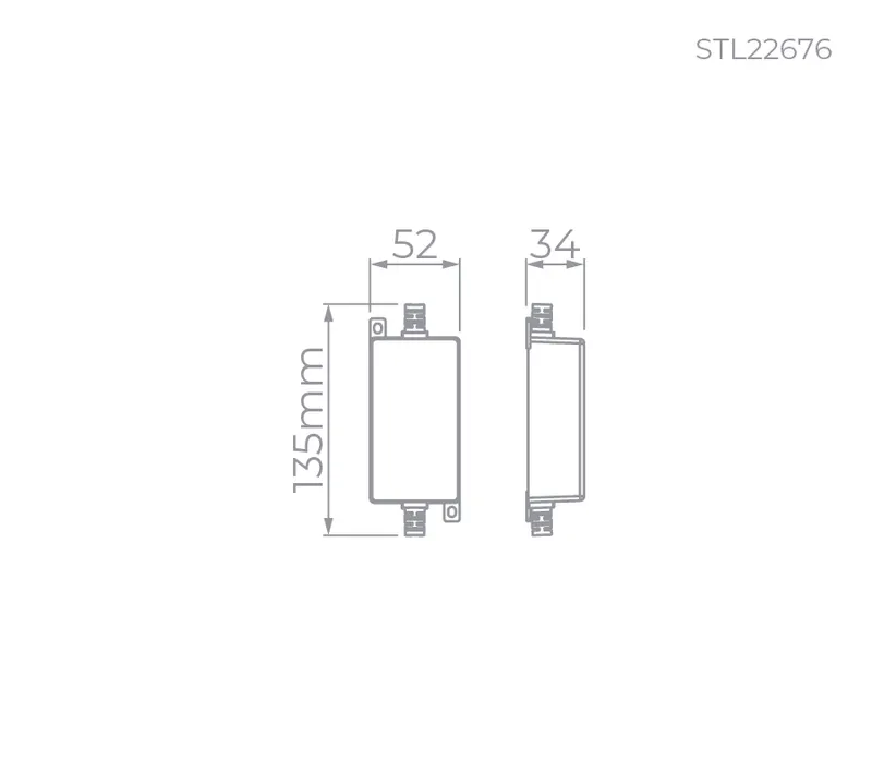 Fonte Ip67 Para Led 15W 24V Stl22676 Stella