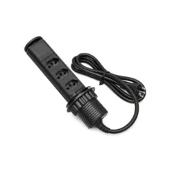 Torre de tomada Mini Totem Manual 20-USB Rap+3Nbr+Inducao-Preto Dutotec